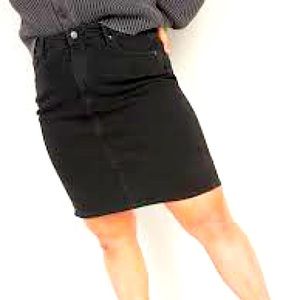 Old Navy High Waisted Black Denim Skirt